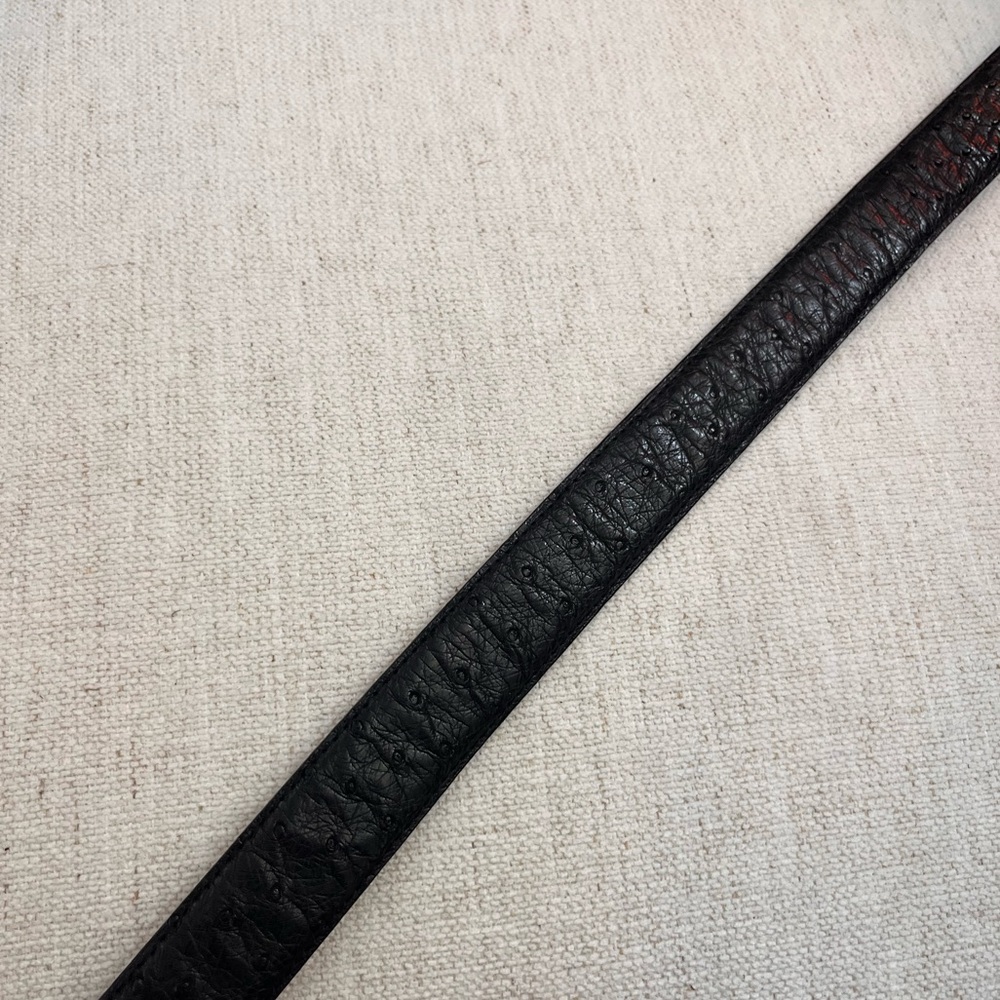 Vintage Ostrich Leather Belt - Picture 3 of 4